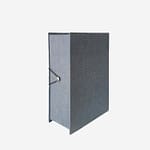 Κουτί αρχείου πανόδετο ίσια ράχη με κουμπί