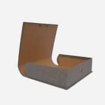 Κουτί αρχείου πανόδετο στρογγυλή ράχη με κουμπί