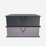 Κουτί αποθήκευσης δερματίνη με κουμπί