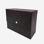 Κουτί μεγάλο αποθήκευσης δερματίνη με κουμπί